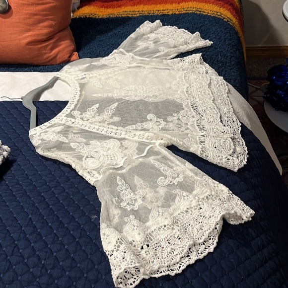 Altar’d State sheer crochet top - Picture 2 of 5
